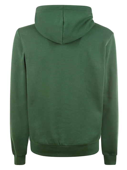 Lacoste Logo Embroidered Drawstring Hoodie