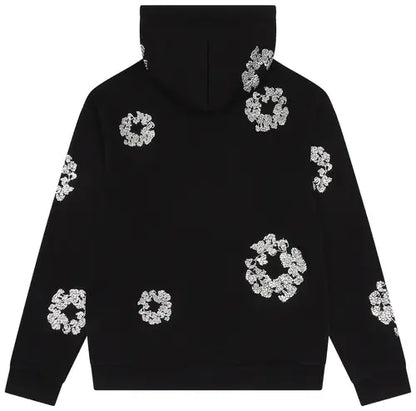 Denim Tears Cashmere Swarovski Cotton Wreath Zip Hoodie