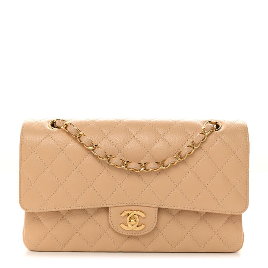 CHANEL 
Caviar Quilted Medium Double Flap