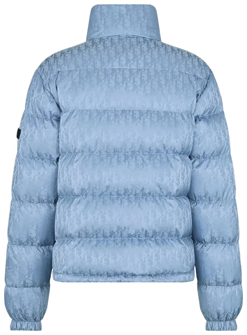Dior Oblique Down Jacket 'Blue Technical Jacquard'
