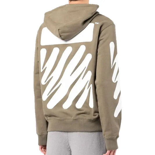 OFF-WHITE WAVE DIAG DRAWSTRING HOODIE