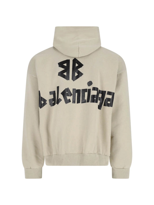Balenciaga Logo Printed Hoodie