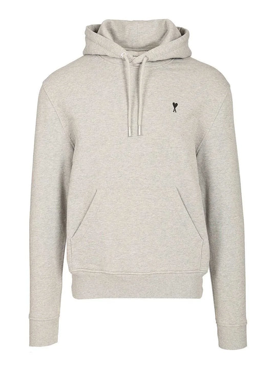 AMI Paris Logo Detailed Drawstring Hoodie