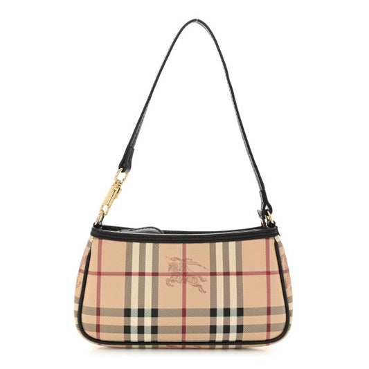 BURBERRY 
Haymarket Check Sling Bag Chocolate