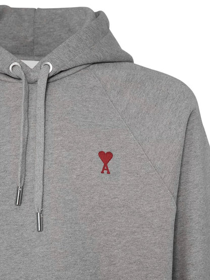 AMI Paris Logo Drawstring Hoodie