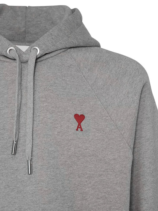 AMI Paris Logo Drawstring Hoodie