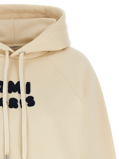 AMI Paris Logo Patch Drawstring Hoodie