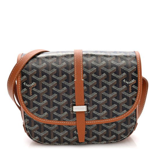 GOYARD 
Goyardine Belvedere II PM Messenger Bag Black Gold