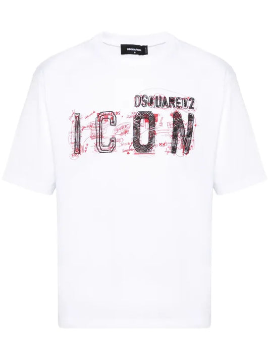 DSQUARED2 ICON red logo TEE