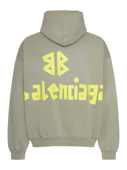 Balenciaga Logo Printed Hoodie