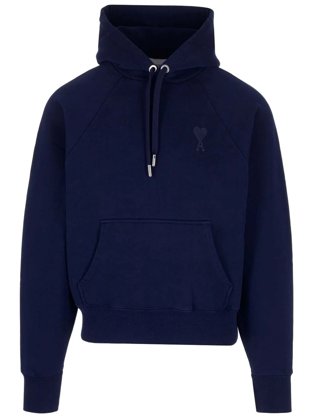 AMI Paris Logo Detailed Drawstring Hoodie