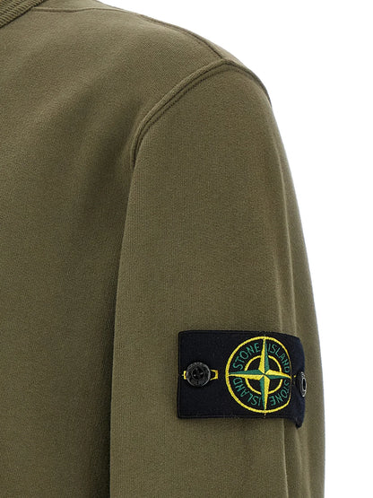 Stone Island Logo Patch Crewneck Sweatshirt