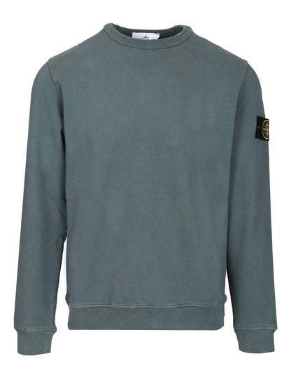 Stone Island Logo Patch Crewneck Sweatshirt