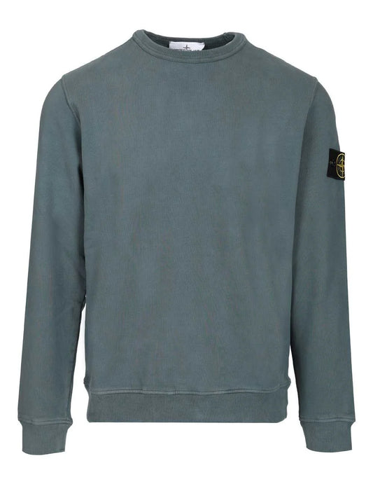 Stone Island Logo Patch Crewneck Sweatshirt
