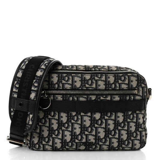 CHRISTIAN DIOR 
HOMME Oblique Safari Messenger Blue