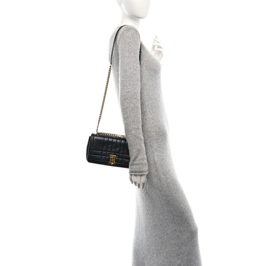 BURBERRY 
Lambskin Quilted Small Lola Bag Black