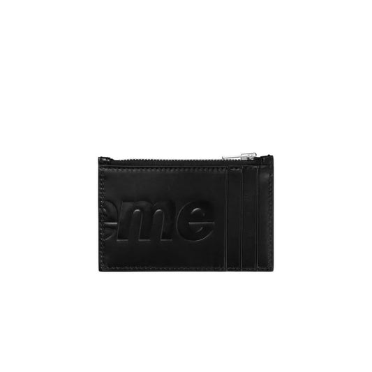 SUPREME LEATHER ZIP CARD HOLDER
