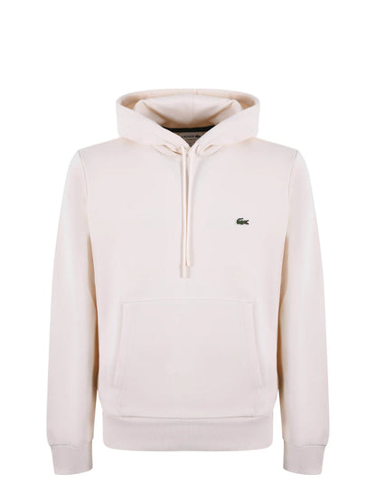 Lacoste Logo Embroidered Drawstring Hoodie