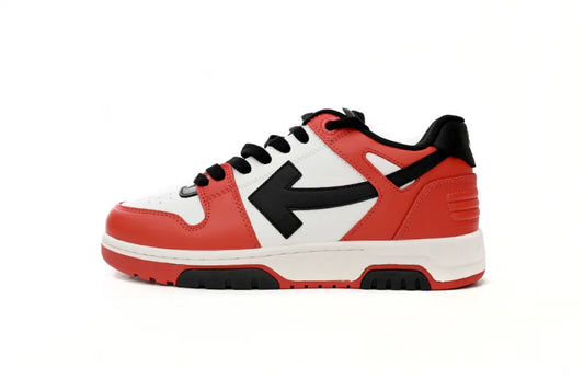 OFF-WHITE Out Of Office Low Tops Black White Red