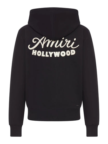 Amiri Hollywood Logo Printed Zip-Up