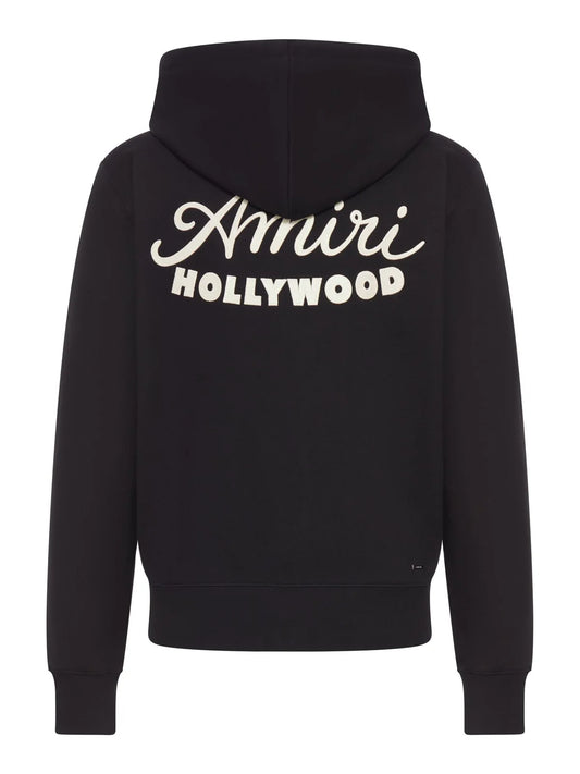 Amiri Hollywood Logo Printed Zip-Up