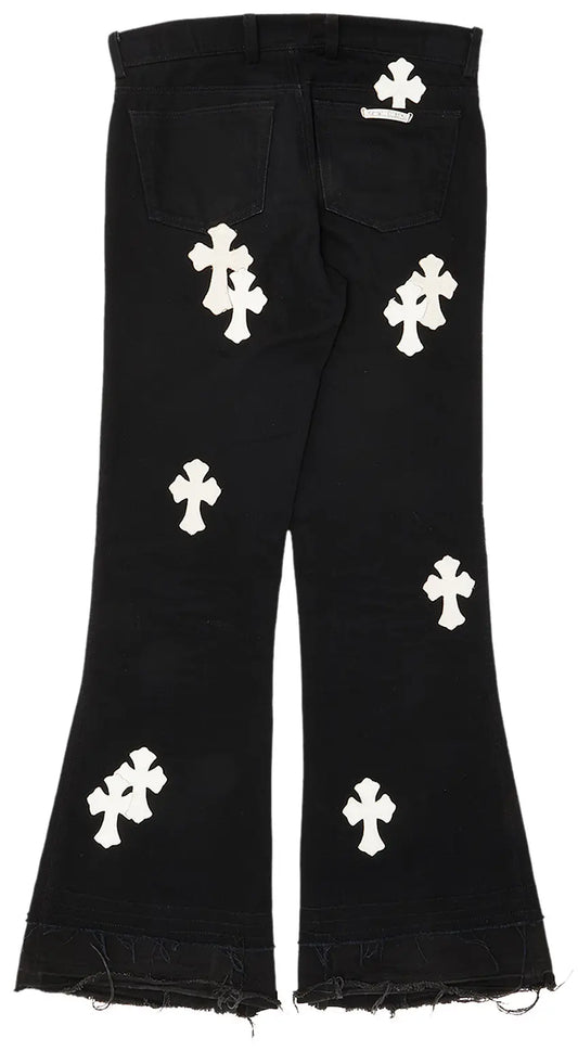 Chrome Hearts Jeans With Cross