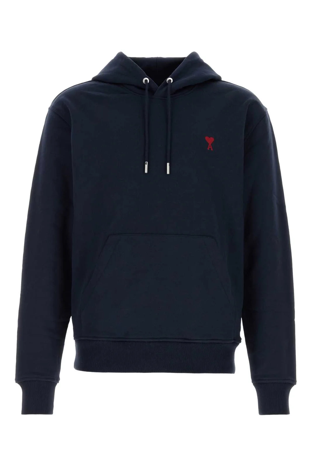 AMI Paris Logo Detailed Drawstring Hoodie
