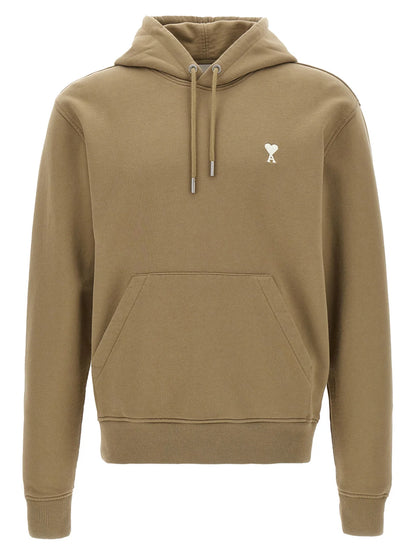 AMI Paris Logo Detailed Drawstring Hoodie