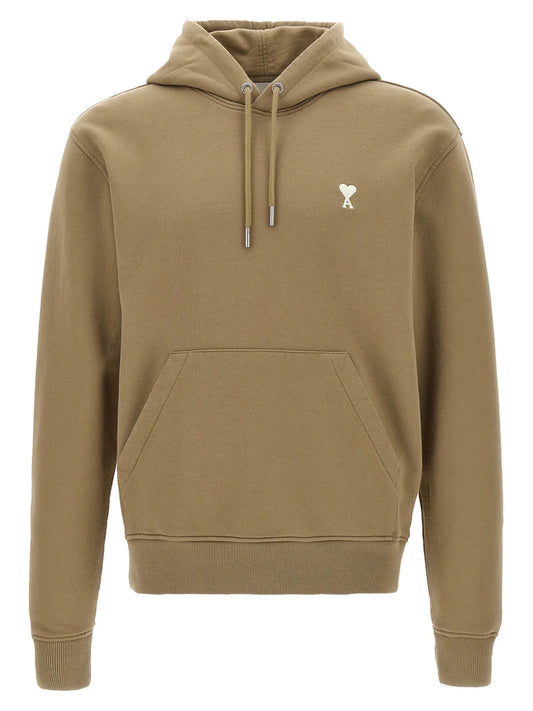AMI Paris Logo Detailed Drawstring Hoodie