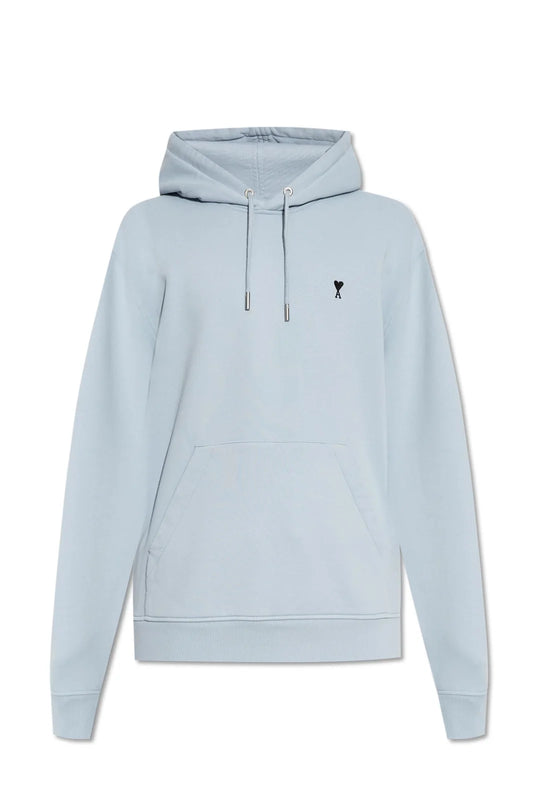 AMI Paris Logo Detailed Drawstring Hoodie