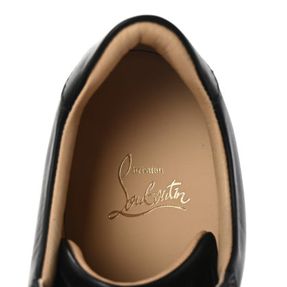 CHRISTIAN LOUBOUTIN 
Suede Louis m Flat Sneakers Black