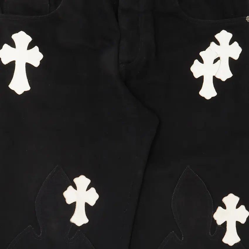 Chrome Hearts Jeans With Cross