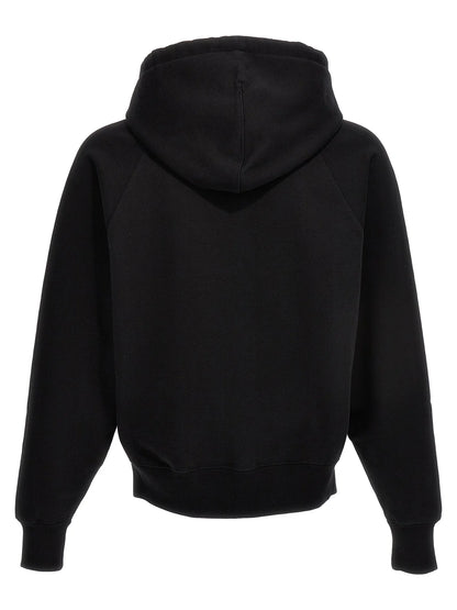 AMI Paris Logo Detailed Drawstring Hoodie