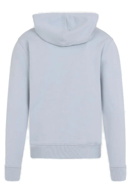 AMI Paris Logo Detailed Drawstring Hoodie