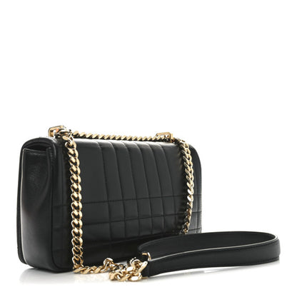 BURBERRY 
Lambskin Quilted Small Lola Bag Black